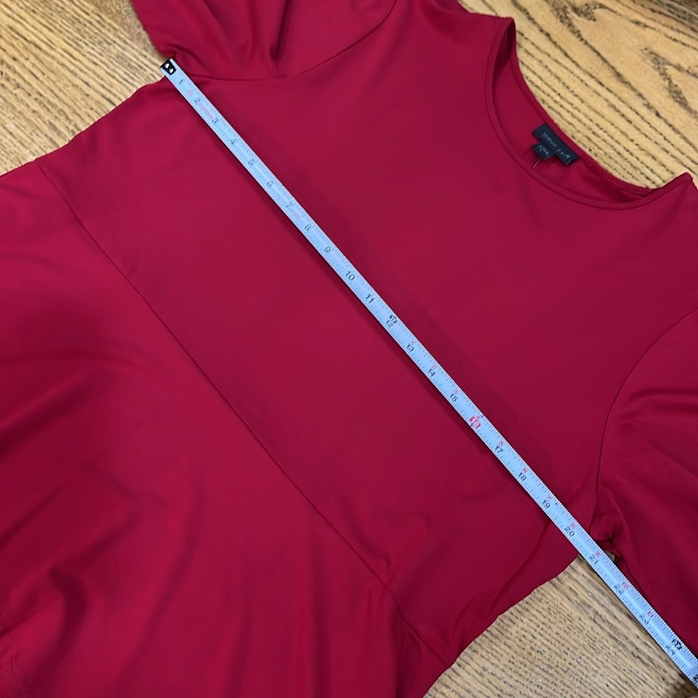 NWT J.Jill red long sleeve dress L - Picture 6 of 7